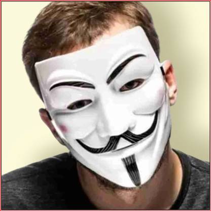 Mask Q Toys V for Vendetta Hacker Party Mask / Protest Mask Code 191 Party Mask