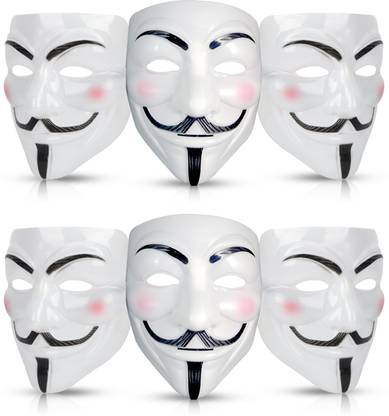 ZYOZI V for Vendetta Face Masks | Hacker Face Masks For Boys | Face Full Masks Party Mask