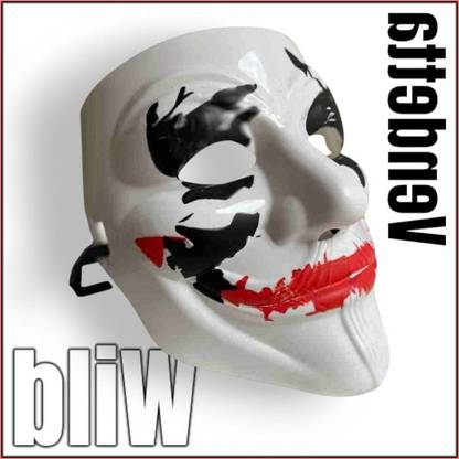 Mask Q Toys Unique Joker Vendetta Hacker Anonymous Mask Code UV435 Party Mask