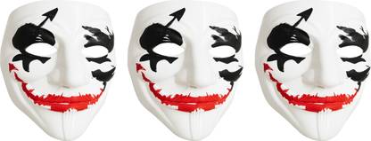 EDB Unique Joker Vendetta Hacker Anonymous Party Halloween Comic Face Mask Party Mask