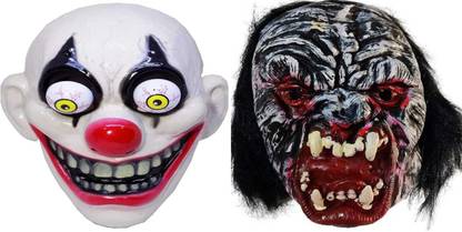 aaru singh 2 unique special multicolor combo pack 1 horror joker 1 horror scary Decorative Mask