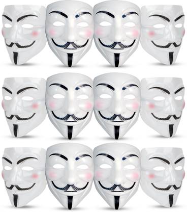 ZYOZI Vendetta Face Masks|Hacker Face Masks For Boys|Anonymous Mask for Kids & Adults Party Mask