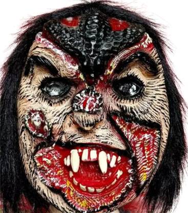 Minna Bazzar Costume Latex Funny Scary Horror Full Face Mask (Random) (Pack of 2) Party Mask