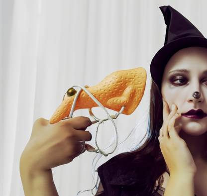 Dhinchak Halloween Witch Nose Costume Accessory Girl Lady Dressing Up Nose Party Mask