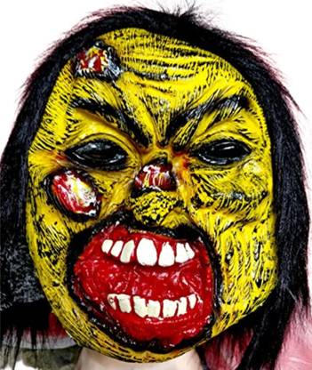 Minna Bazzar Rubber Latex Funny Scary Horror Full Face Mask for Costume (Random) 1 pcs Decorative Mask