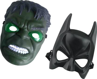 PTCMart Superhero Hulk And Batman Birthday Celebration Kids Return Gift Mask Party Mask