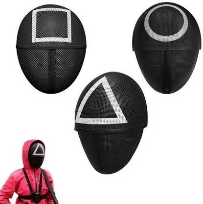 yubirth Big game big character squad game black mask pack of 3 Decorative Mask