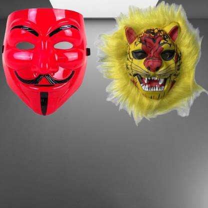 yash enterprises 2 mind blowing combo pack mask Decorative Mask
