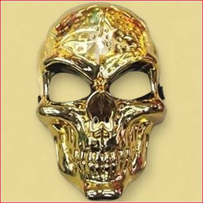 Mask Q Toys Big Skull Golden Party Mask # Code547 Party Mask