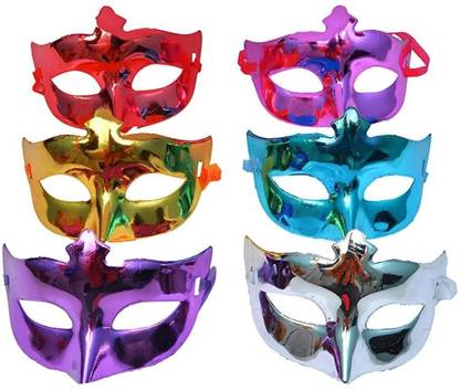 LaVichitra Party Mask Birthday Mask Multi Colored Witch Mask - Multi Color Party Mask