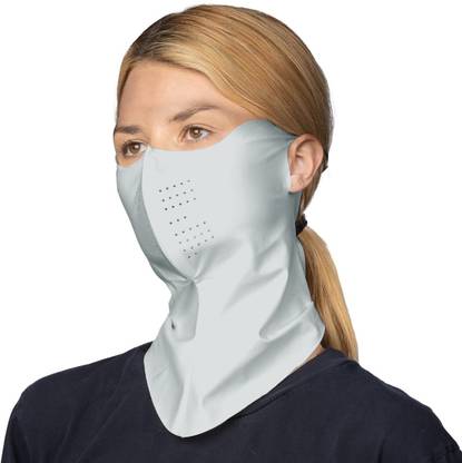 MAYCREATE Sun Protection Ice Silk Neck Face Mask UPF 50 Breathable Outdoor Cover Party Mask