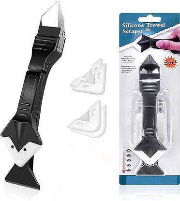 uptodatetools Silicone Caulking Tool Kit, 3 in 1 Silicon Caulking Tool, Sealant Remover Tool Cast Iron Trowel