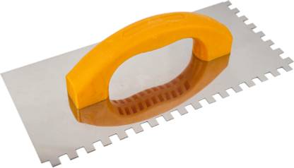FACILE 4 MM Stainless Steel Notch Trowel 280 x 130 x 0.8 MM Stainless Steel Trowel