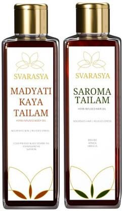 Svarasya - Ayurvedic Massage Oil & Infused Herbs Hair Oil