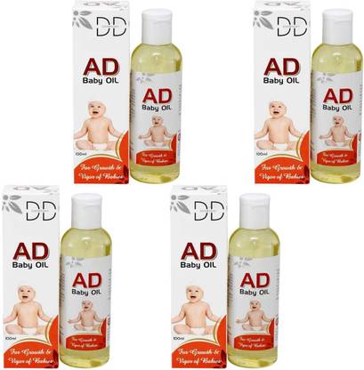 DOOMSDAY AFFL-TUS AD VITAMIN BABY MASSAGE OIL FOR HEALTHY & SMOOTH SKIN PACK OF 100ml x 4