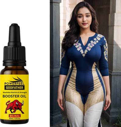POWERFEEL Breast Massage Oil for Women | Natural Chest Bosom | Herbal Oil for Women