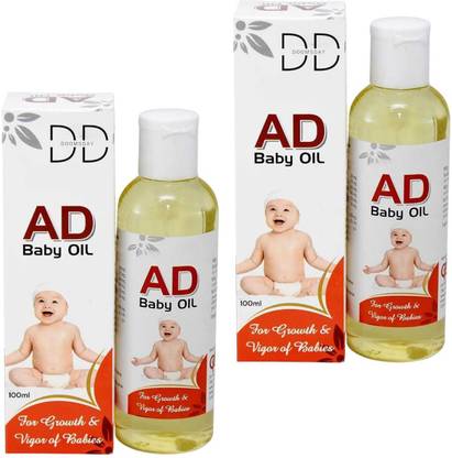 DOOMSDAY AFFL-TUS AD VITAMIN BABY MASSAGE OIL FOR HEALTHY & SMOOTH SKIN PACK OF 100ml x 2