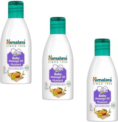 HIMALAYA Baby Massage Oil (Mustard), 100ml (Pack of 3)