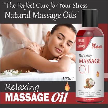 HELIELLI Relaxing Body Massage oil for all Skin For Women & Men
