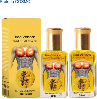 Prefetto COSMO Bee Venom Oil: Gynecomastia IceEase for Men - Pack of 2