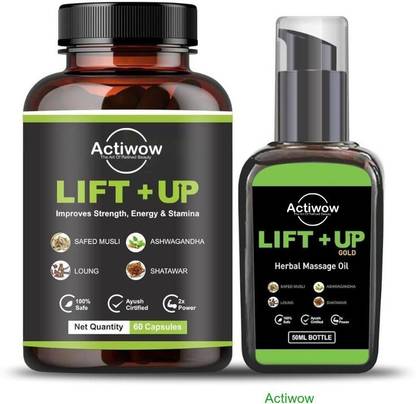 ACTIWOW Lift Up Capsules & Oil for Enhanced Performance & Strength