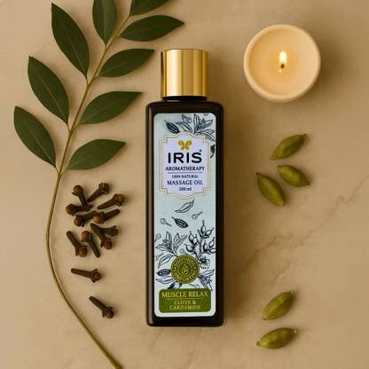IRIS Aromatherapy Muscle Relaxant Massage Oil