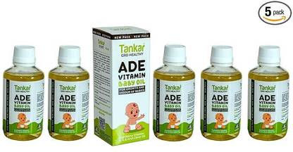 Tankar Gro Healthy AD Vitamin Baby Oil, 100ML, Pack Of 5