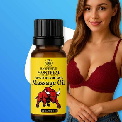 Babeehive MONTREAL INTERNATIONAL 100% PURE AND ORGANIC MASSAGE OIL 30 ML JFH602