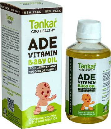 Tankar Gro Healthy AD Vitamin Baby Oil, 170ML