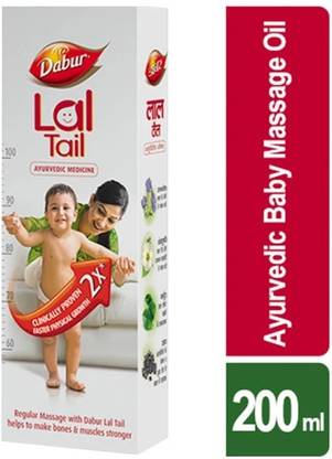 Dabur Lal Ayurvedic Baby Massage Tail 200ml