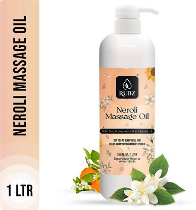 Rubz Neroli Massage Oil | Moisturizing & Nourishing Body Massage Oil