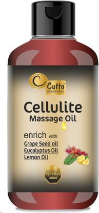 cutto Anti Cellulite Massage Oil 300ml for thighs, buttocks, abdomen for women and men