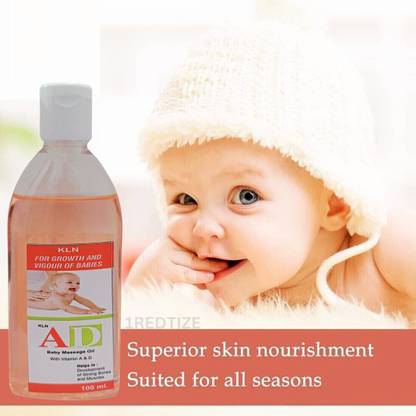 Riya Touch KLN AD Vitamin Baby Massage Oil for Healthy Baby Massage 100ML AD79