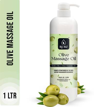 Rubz Olive Massage Oil | Moisturizing & Nourishing Body Massage Oil