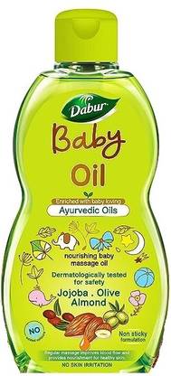 Dabur Baby Oil with Ayurvedic nourishing baby massage oil