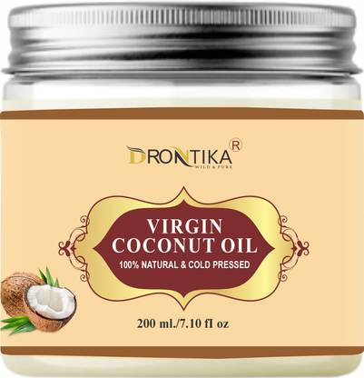 drontika Virgin Coconut Oil for Hair, Face, Skin, Baby Massage