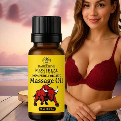 Babeehive MONTREAL INTERNATIONAL 100% PURE AND ORGANIC MASSAGE OIL 30 ML JFH614