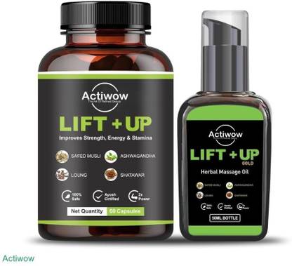 ACTIWOW Lift Up Capsules & Oil for Consistent Bedroom Energy