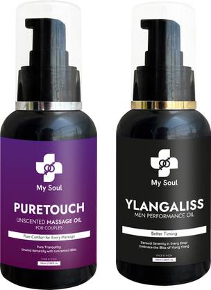 My Soul Combo Pack PURETOUCH & YLANGALISS Massage Oil|Stress relief, Ylang and Unscented