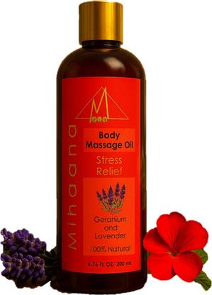 mihaana Stress Relief Body Massage Oil | Relieve bodily tension | Reduce Stress