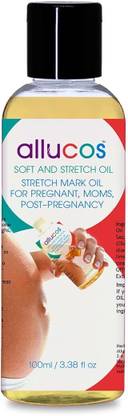 ALLUCOS Stretch Mark Removal Oil for Pregnant, Moms & Post-Pregnant |