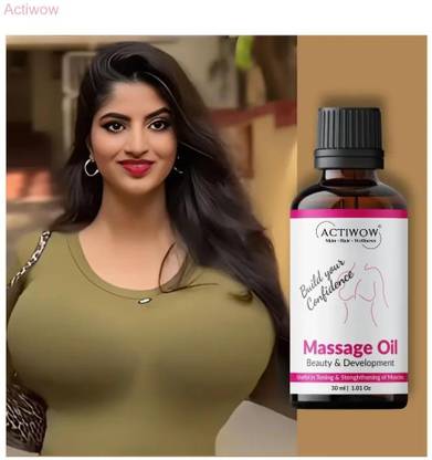 ACTIWOW Beauty Breast Massage Oil with nourishing sesame blend