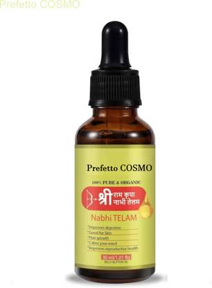 Prefetto COSMO Ayurvedic Ramban Nabhi Oil for Stress Relief & Digestion – 100% Pure
