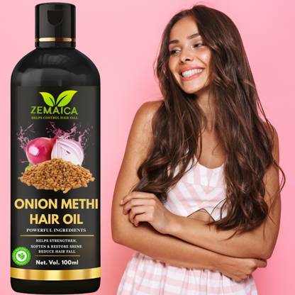 ZEMAICA ONION METHI HAIR OIL Helps to Boost Hair Growth Pack 1