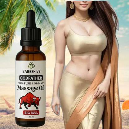 Babeehive GOD FATHERS 100% PURE AND ORGANIC MASSAGE OIL BIG BULL 30 ML TY787