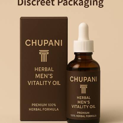 chupani Herbal Men's Vitality Oil - Premium 100% Herbal Formula for Energy & Stamina