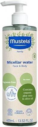 Mustela Baby Organic Micellar Cleansing Water with Olive Oil 400ml.