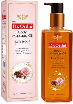 Dr.Ortho Rose & Oud Body Massage Oil For Skin Rejuvenation, Relaxed & Refreshed