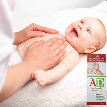 Naibfy AD Vitamin A & D Baby Massage Oil for Healthy