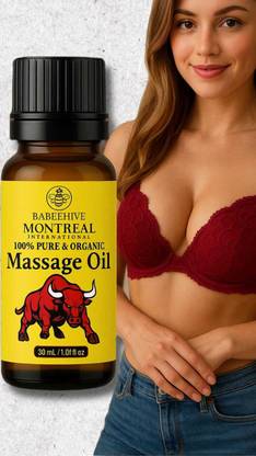 Babeehive MONTREAL INTERNATIONAL 100% PURE AND ORGANIC MASSAGE OIL 30 ML JFH608
